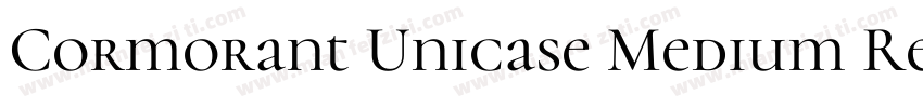 Cormorant Unicase Medium Regular字体转换
